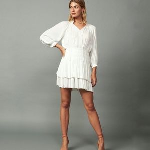 Anthropologie Current Air Smocked Mini Dress L